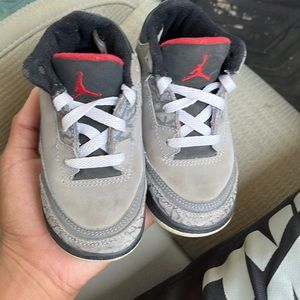 Size 7c retro stealth Jordan 3 used little bit